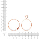 Серьги из красного золота с бриллиантами