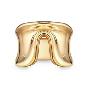 Кольцо из серебра с позолотой