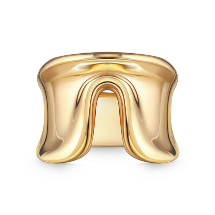 Кольцо из серебра с позолотой