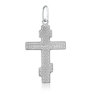 Крест из белого золота
