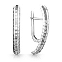 Серьги с английским замком из серебра