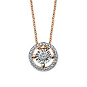 Колье из красного золота с бриллиантами