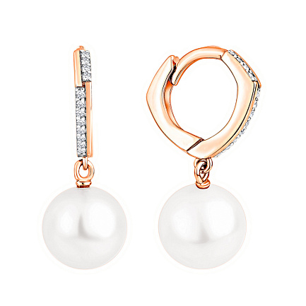 Серьги из красного золота