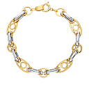 Браслет декоративный из желтого золота