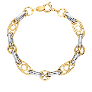 Браслет декоративный из желтого золота