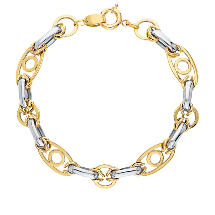 Браслет декоративный из желтого золота