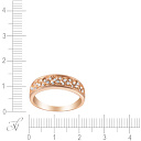 Кольцо из красного золота с бриллиантами