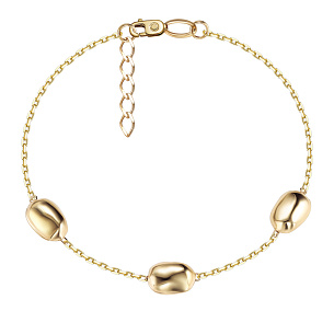 Браслет декоративный из желтого золота