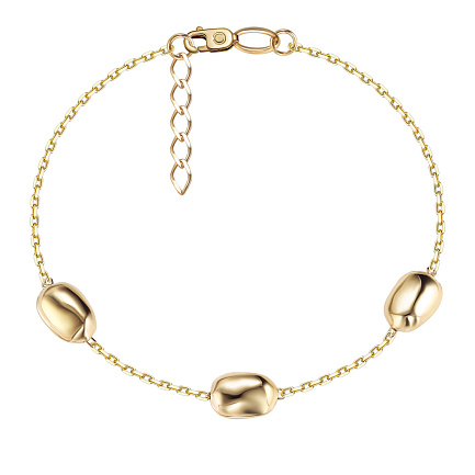 Браслет декоративный из желтого золота