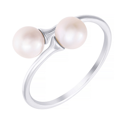 Кольцо из серебра с жемчугом