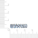 Кольцо из белого золота с топазом