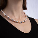 Бусы из красного золота с жемчугом