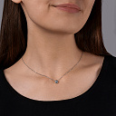 Колье из комбинированного золота с бриллиантом