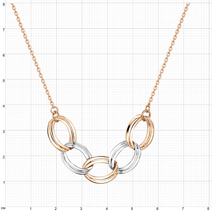 Колье из красного золота