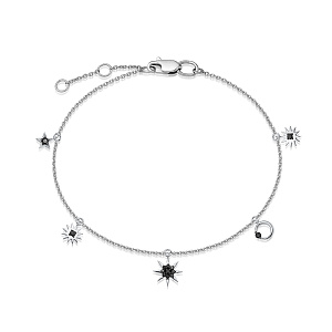 Браслет из белого золота с бриллиантами