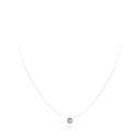 Колье из белого золота с фианитом