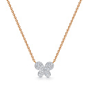 Колье из красного золота с бриллиантами