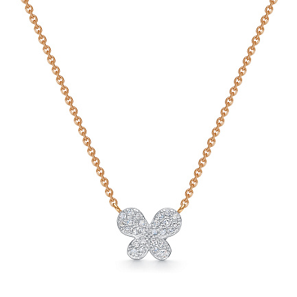 Колье из красного золота с бриллиантами