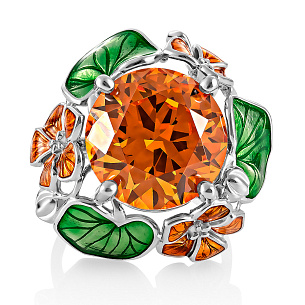 Кольцо из серебра с ситал