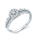 Кольцо из белого золота с бриллиантами