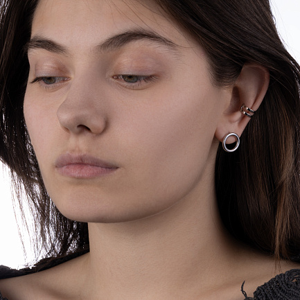 Пусеты из серебра