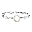 Браслет декоративный из серебра с жемчугом