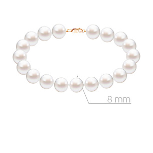 Бусы из красного золота с жемчугом