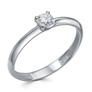 Кольцо из платины с бриллиантом