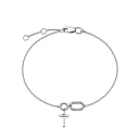 Браслет из белого золота с бриллиантами