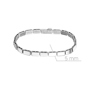 Браслет декоративный из серебра