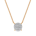 Колье из красного золота с бриллиантами