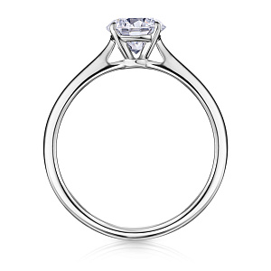 Кольцо из белого золота с бриллиантом