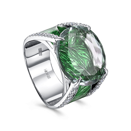 Кольцо из белого золота