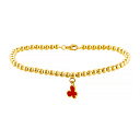 Браслет декоративный из серебра с эмалью