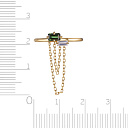 Кольцо из желтого золота с сапфиром