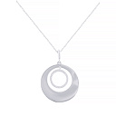 Подвеска из серебра с фианитом