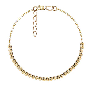 Браслет декоративный из желтого золота