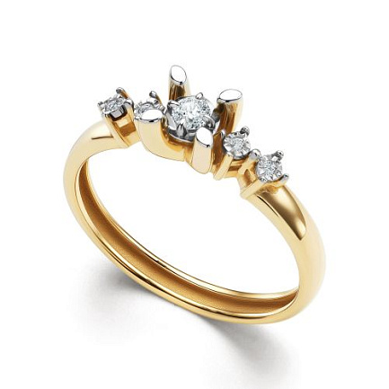 Кольцо из желтого золота