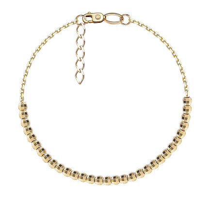 Браслет декоративный из желтого золота