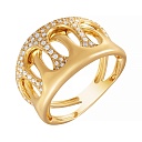 Кольцо из желтого золота с бриллиантами