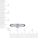 Кольцо из белого золота с бриллиантом