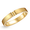 Кольцо обручальное из желтого золота