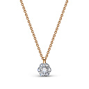 Колье из красного золота с бриллиантами