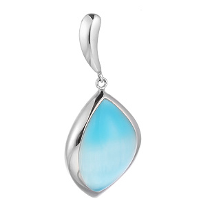 Подвеска из серебра с стеклом