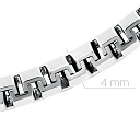 Браслет автомат из серебра, плетение греция