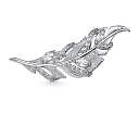 Брошь из серебра с фианитом