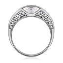 Кольцо из белого золота с бриллиантами