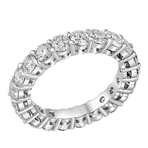 Кольцо из белого золота с бриллиантом