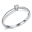 Кольцо из платины с бриллиантом