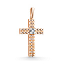 Подвеска из красного золота с бриллиантом